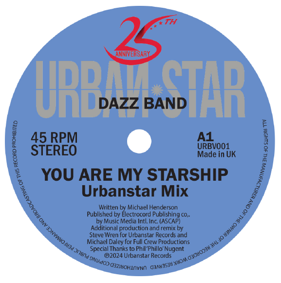 Pre Order - Dazz Band – You Are My Starship (Urbanstar edit) / Terry Stanton Ft Big Al – Before I Let Go (Full Crew mix) - 7" Last 1