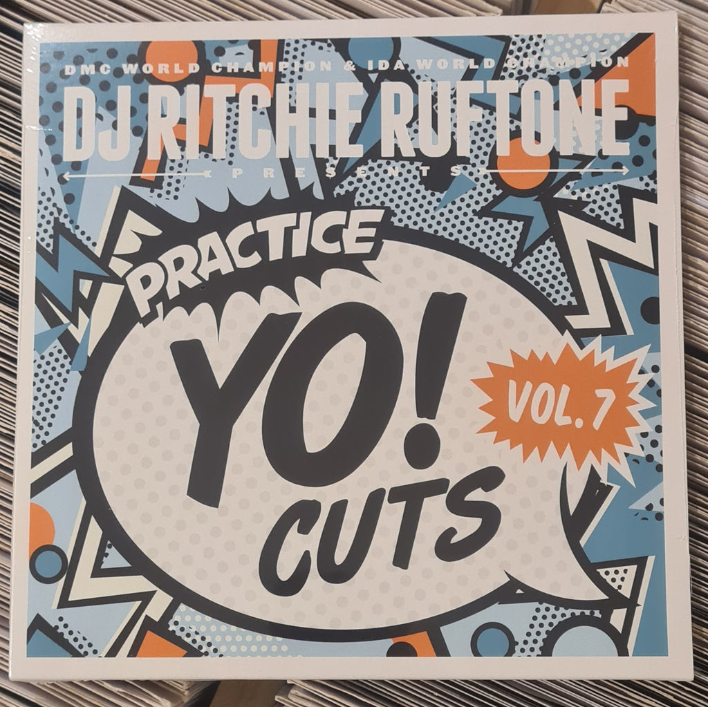 DJ RITCHIE RUFTONE Practice Yo! Cuts Volume 7 - Blue Colour vinyl. 7" Last-2