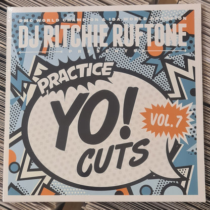 DJ RITCHIE RUFTONE Practice Yo! Cuts Volume 7 - Blue Colour vinyl. 7" Last 1