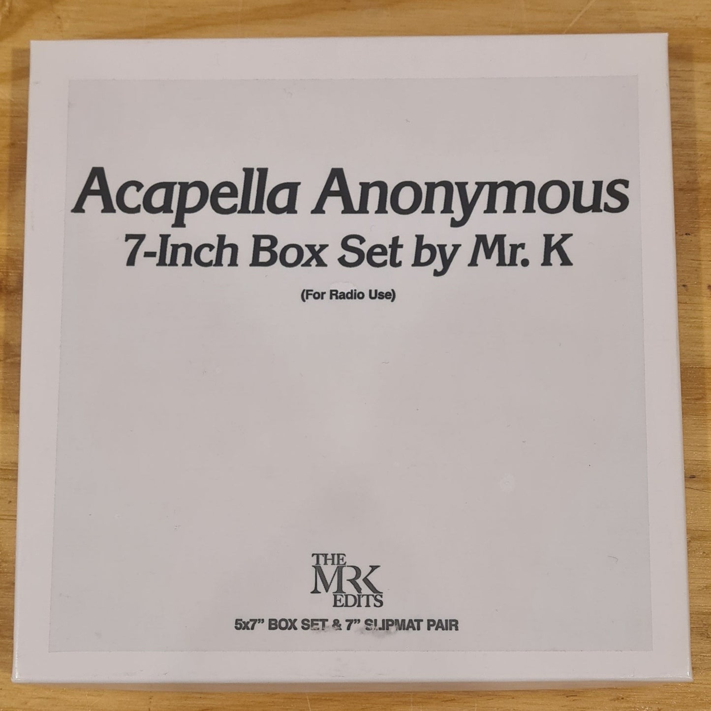 Mr. K - MXMRKB0X-04 - Acapella Anonymous- 7-inch Box Set - Last 1