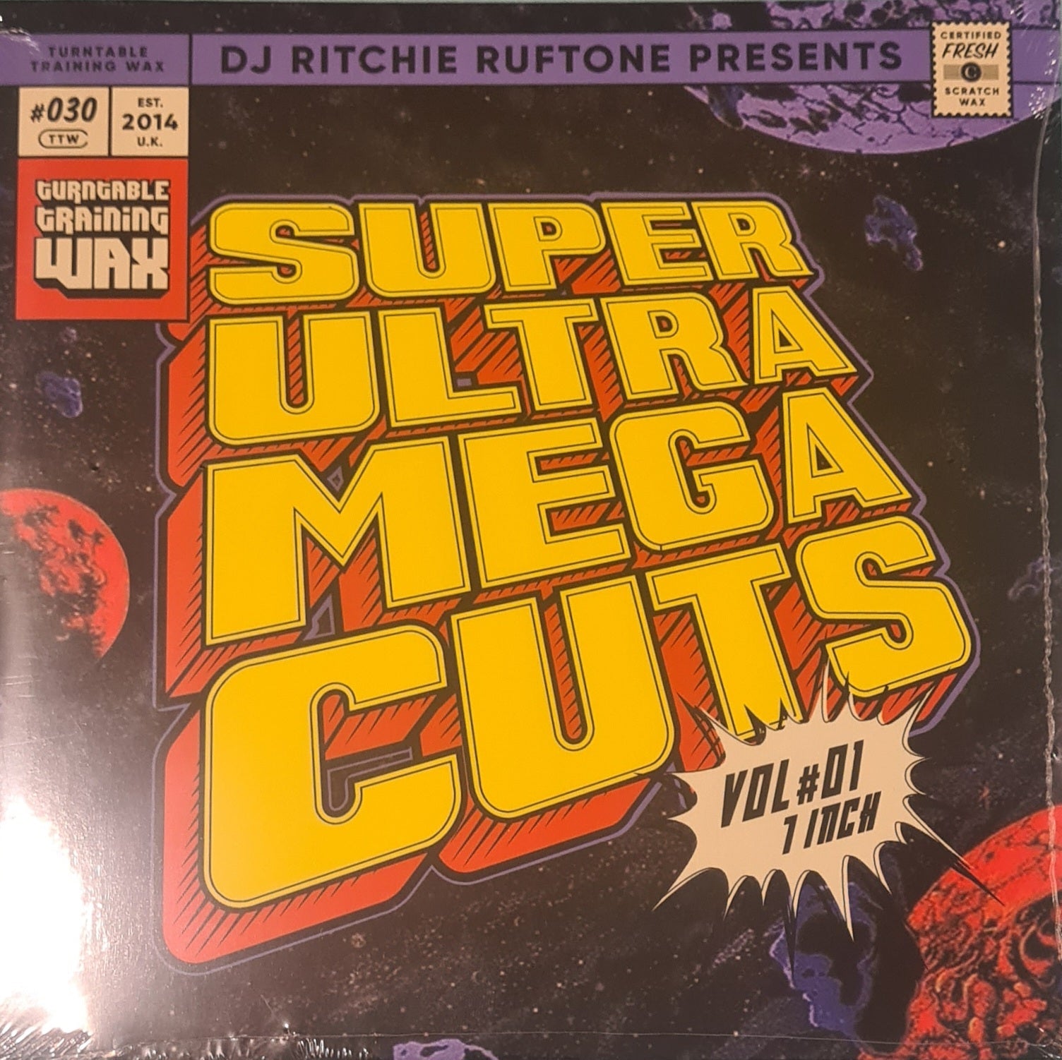 SUPER ULTRA MEGA CUTS V1 - TURNTABLE TRAINING WAX - 7″ BLK - Last 2