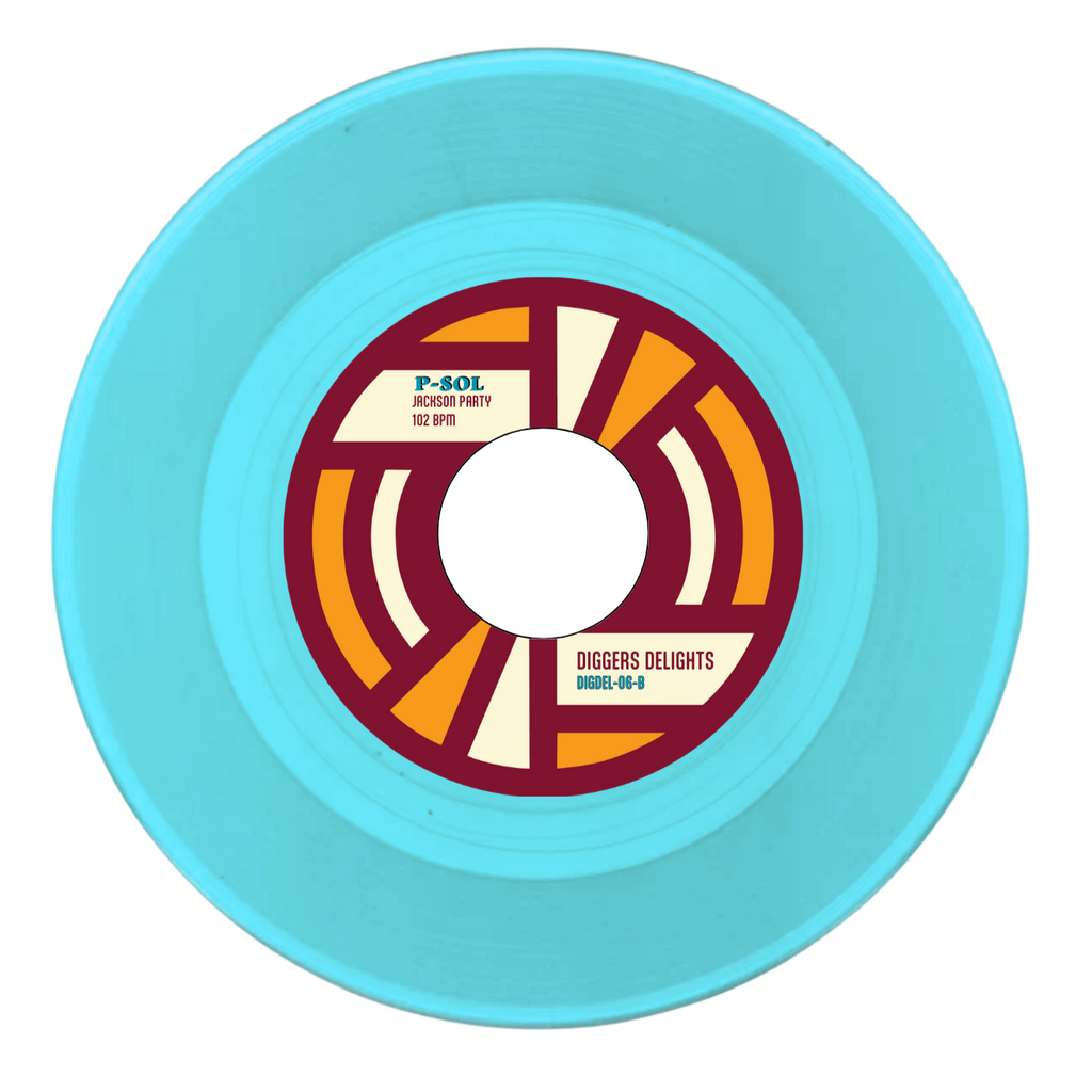Pre Order - The S-Man - This is your heavy night / P SOL - Jackson Party - 7" AQUA BLUE -
