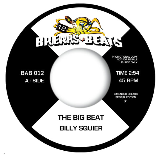 BREAKS & BEATS - Billy Squier / Le Pamplemousse - 7" CLEAR - Last 2