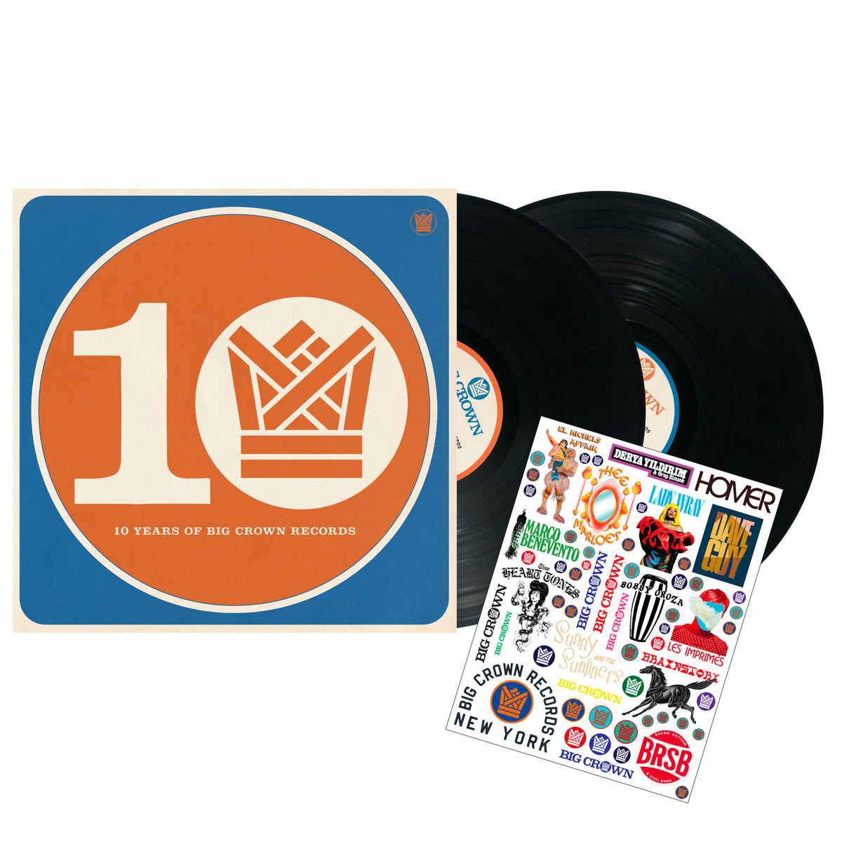 Pre Order - Ten Years of Big Crown Records - 2 x LP