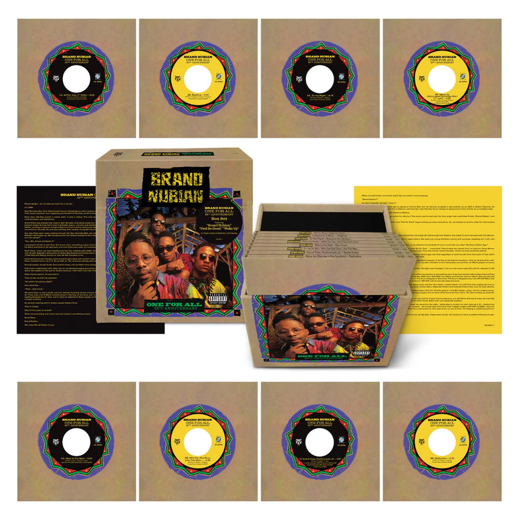 Pre Order - Brand Nubian - One for All (35th Anniversary) 8 x 7" Box Set - Last 2