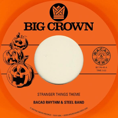 Bacao Rhythm & Steel Band - Stranger Things Theme b/w Halloween Theme - Pumpkin Orange Colour 7"