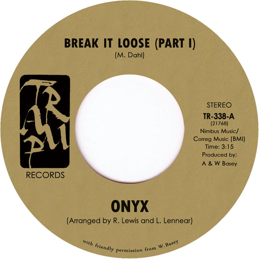 Break It Loose P1/2 - Onyx - Tramp Records - 7" Single Last 5