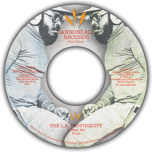 Pre Order - The L.A. Propinquity - The Sound of Los Angeles - CANNONBALL - 7" Single