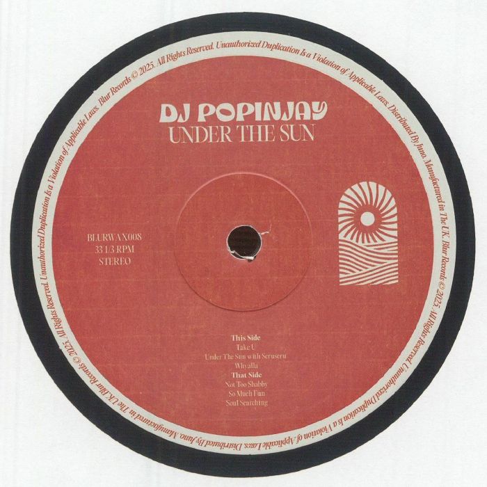 DJ POPINJAY aka SCRUSCRU - Under The Sun EP - Blur - 12" - Last 1