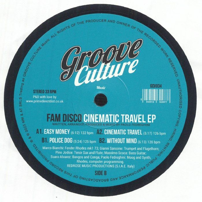 FAM DISCO - Cinematic Travel EP - Groove Culture Italy - 12" - Last 1