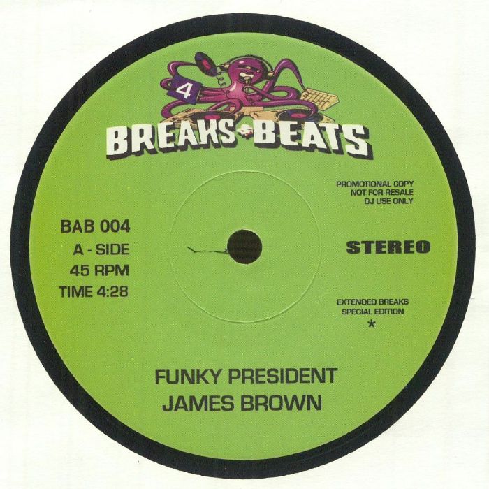James BROWN / THE VIBRETTES - Funky President - Breaks & Beats - 7" - Last 1