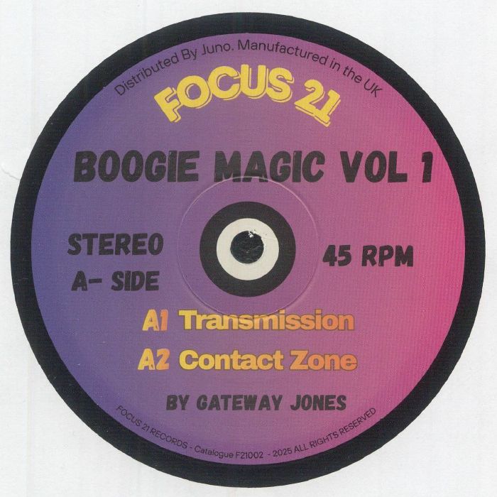 Pre Order - GATEWAY JONES - Boogie Magic Vol 1 - Focus 21 - 12"