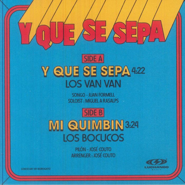 LOS VAN VAN / LOS BOCUCOS Y Que Se Sepa - Luchando Music US - 7"