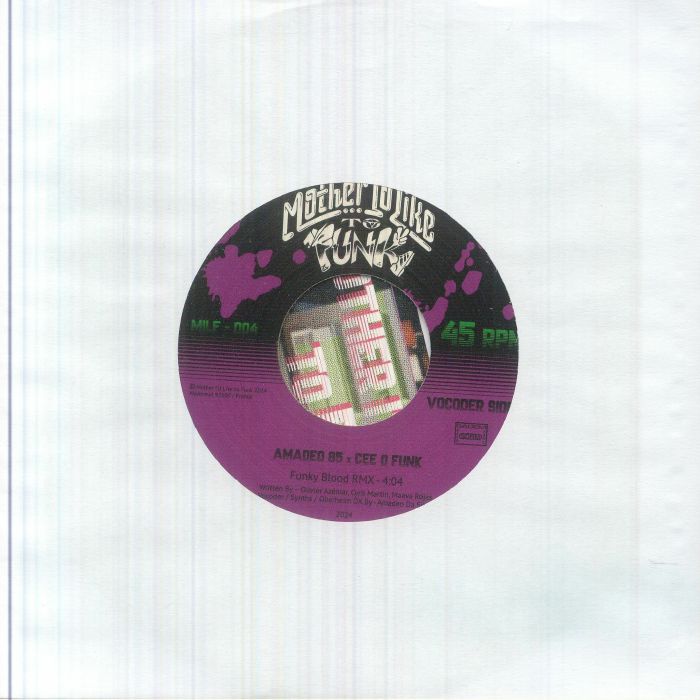 Pre Order - CEE O FUNK / AMADEO 85 - Funky Blood - Mother I'd Like To Funk - France - 7"