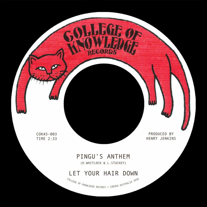 LET YOUR HAIR DOWN - Pingu's Anthem - College Of Knowledge Australia - 7"