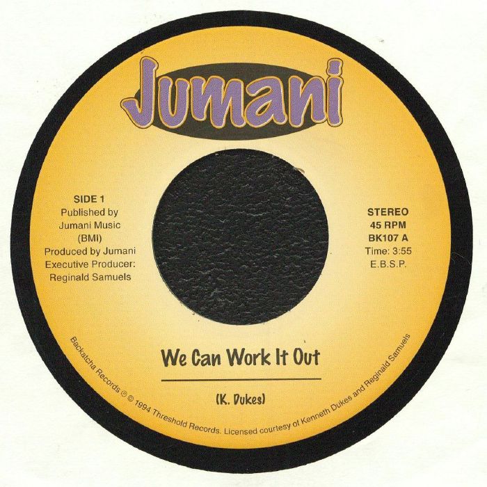 JUMANI - We Can Work It Out - Backatcha - 7"
