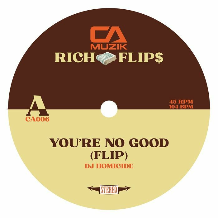 Pre Order - DJ Homicide - Rich Flip$ - CA US - 7"