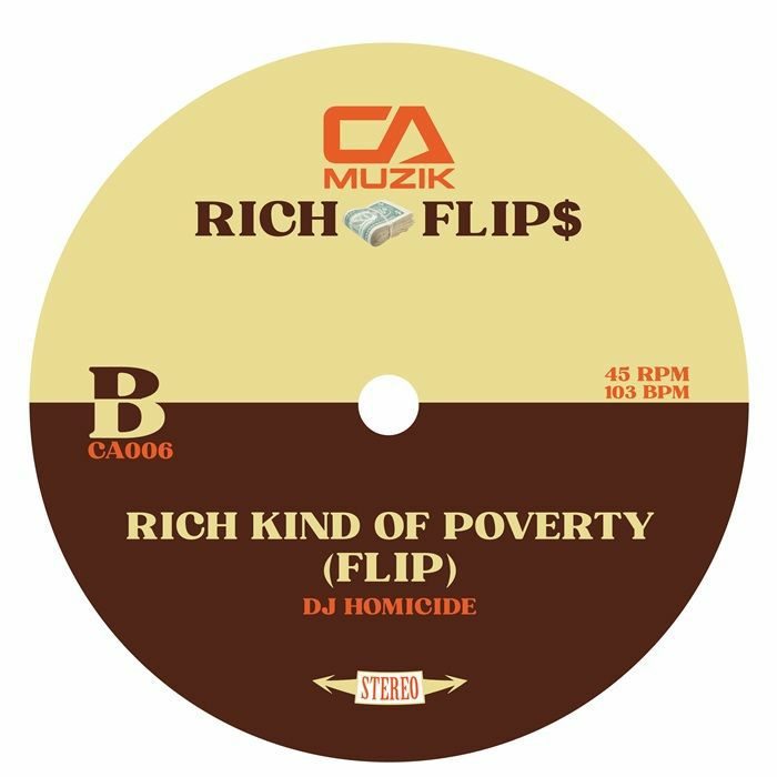 Pre Order - DJ Homicide - Rich Flip$ - CA US - 7"