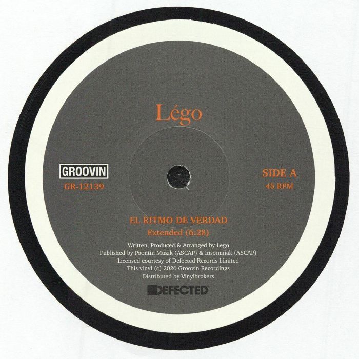 Pre Order - LEGO - El Ritmo De Verdad (reissue) Groovin Italy - 12"