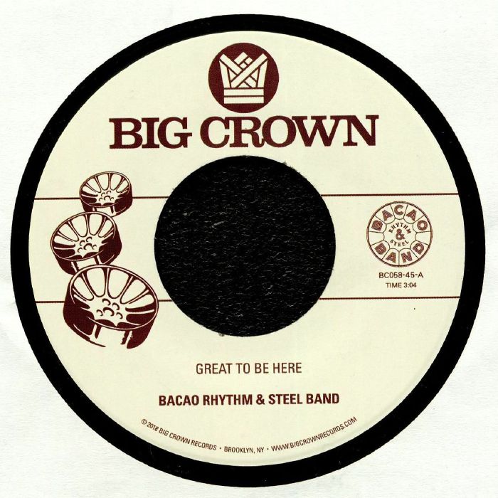 BACAO RHYTHM & STEEL BAND - Great To Be Here - 7"