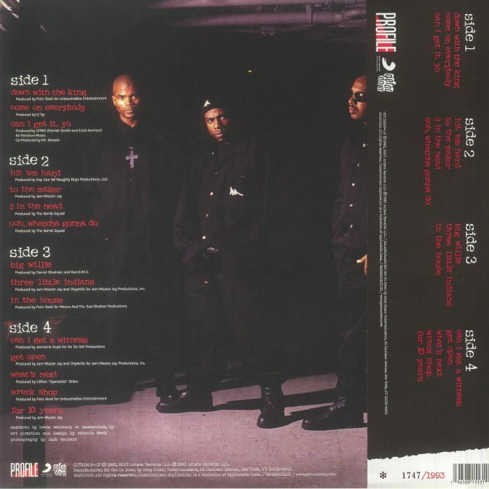 RUN DMC - Down with the king  - 30th Anni. - Colour 2 x LP - Last 3