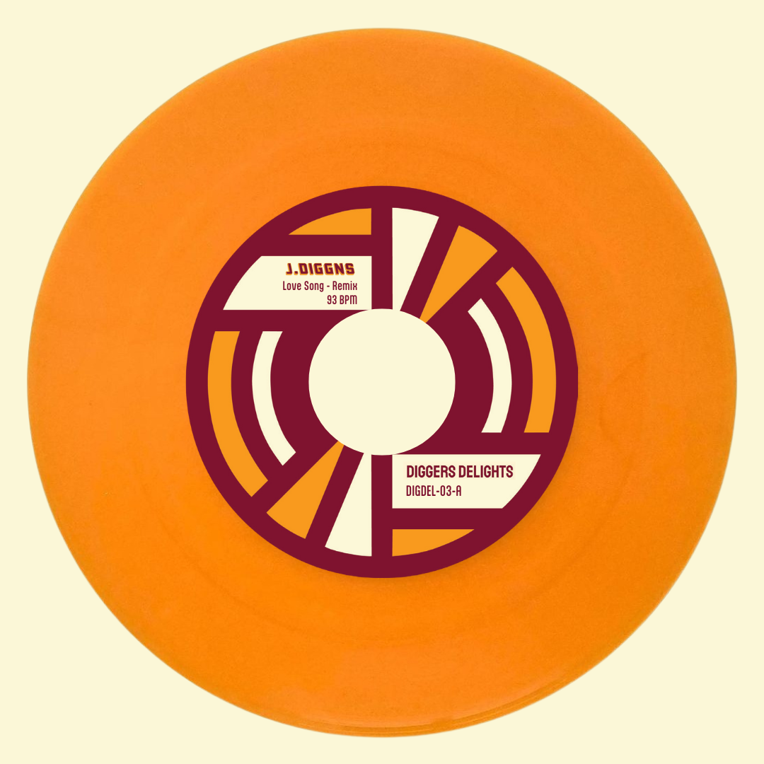 Pre Order - Diggers Delights 03 - J. Diggns - Love Song / J Atomic Dawg - ORANGE 7"