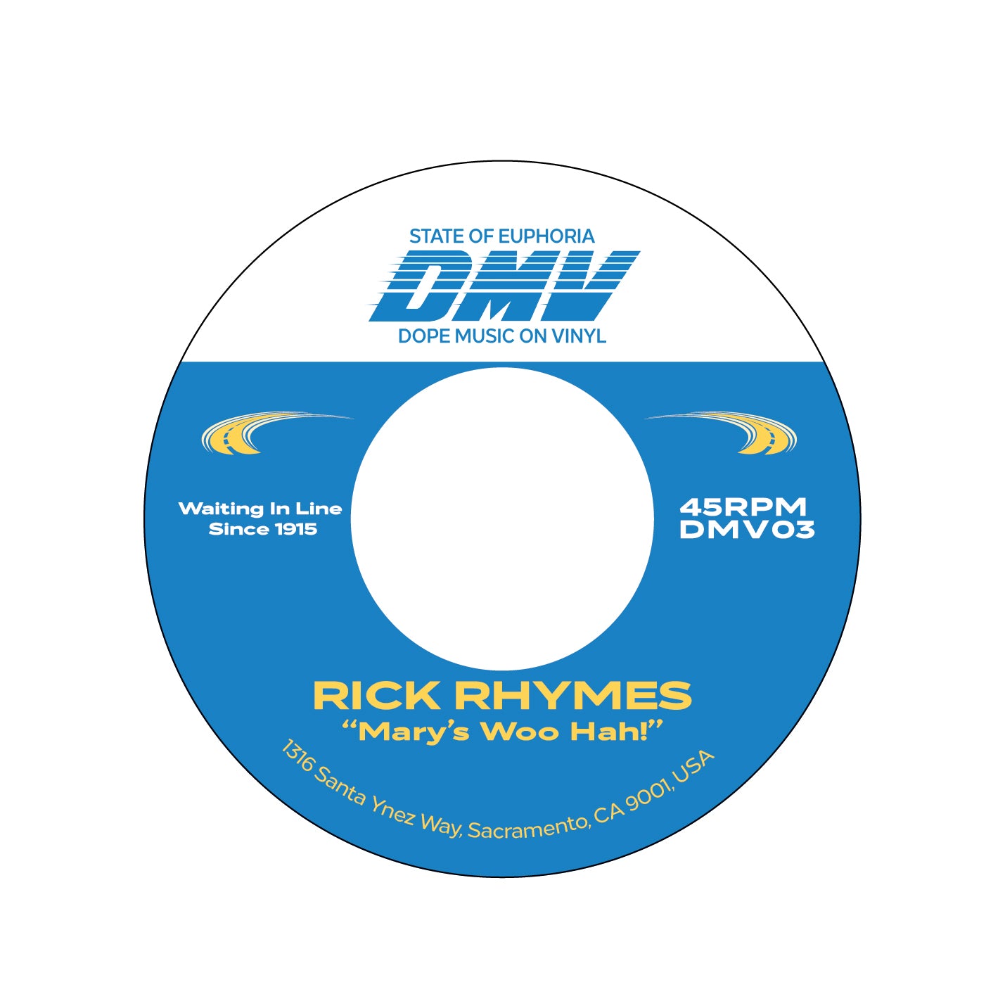 Pre Order - Rick Rhymes - Mary’s Woo Hah! / Red Hot Hancock - Stars In Your Yes Yes - 7"