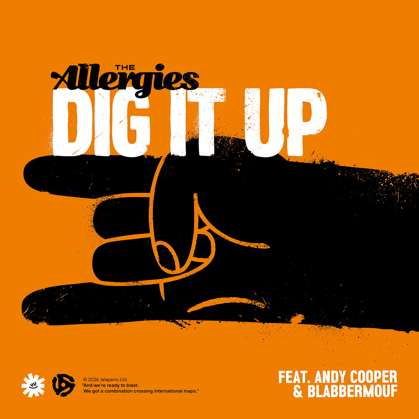 Pre Order - Dig It Up / This Feeling - The Allergies - Jalapeno Records- 7" - Last 2