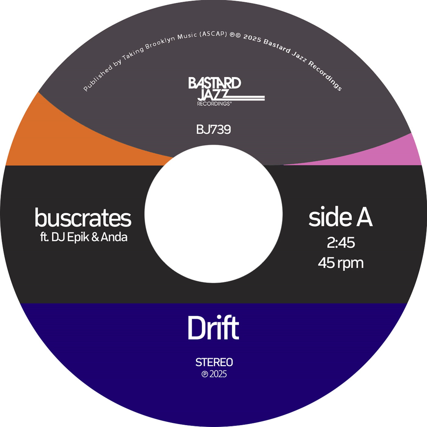Drift / Altitude - BusCrates - Bastard Jazz Recordings - 7"- Last 1