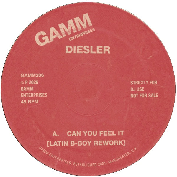 Pre Order - DIESLER - CAN YOU FEEL IT - 7"