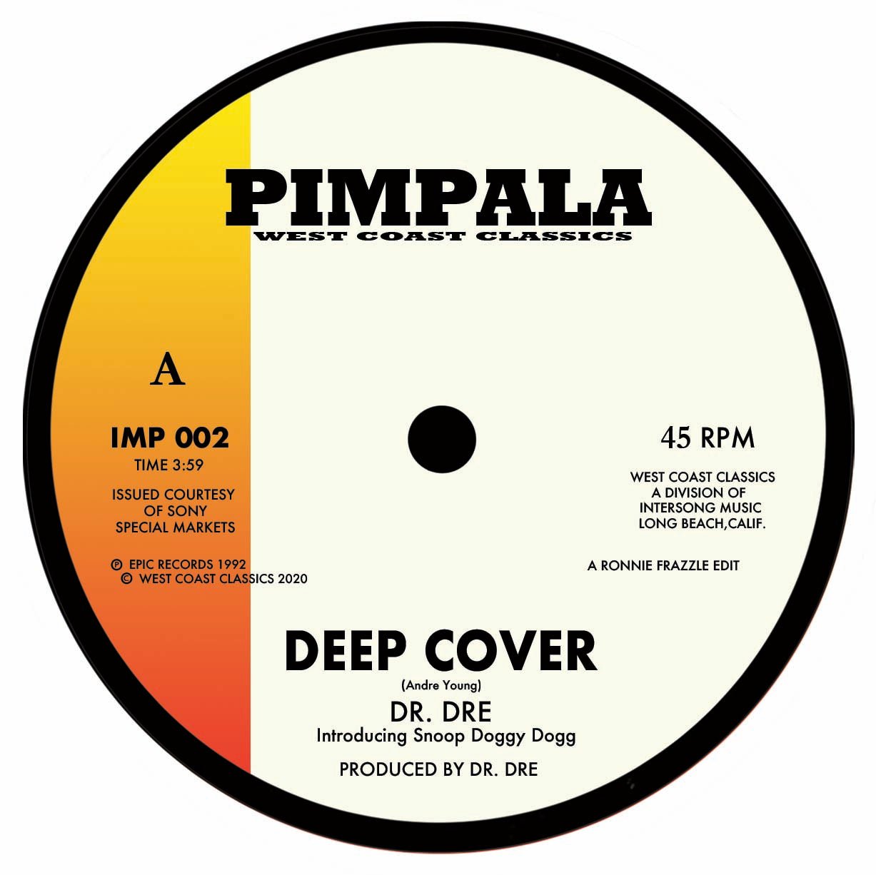 Pre Order - Dr. Dre - DEEP COVER  / Too Short - BAD WAYS - 7"