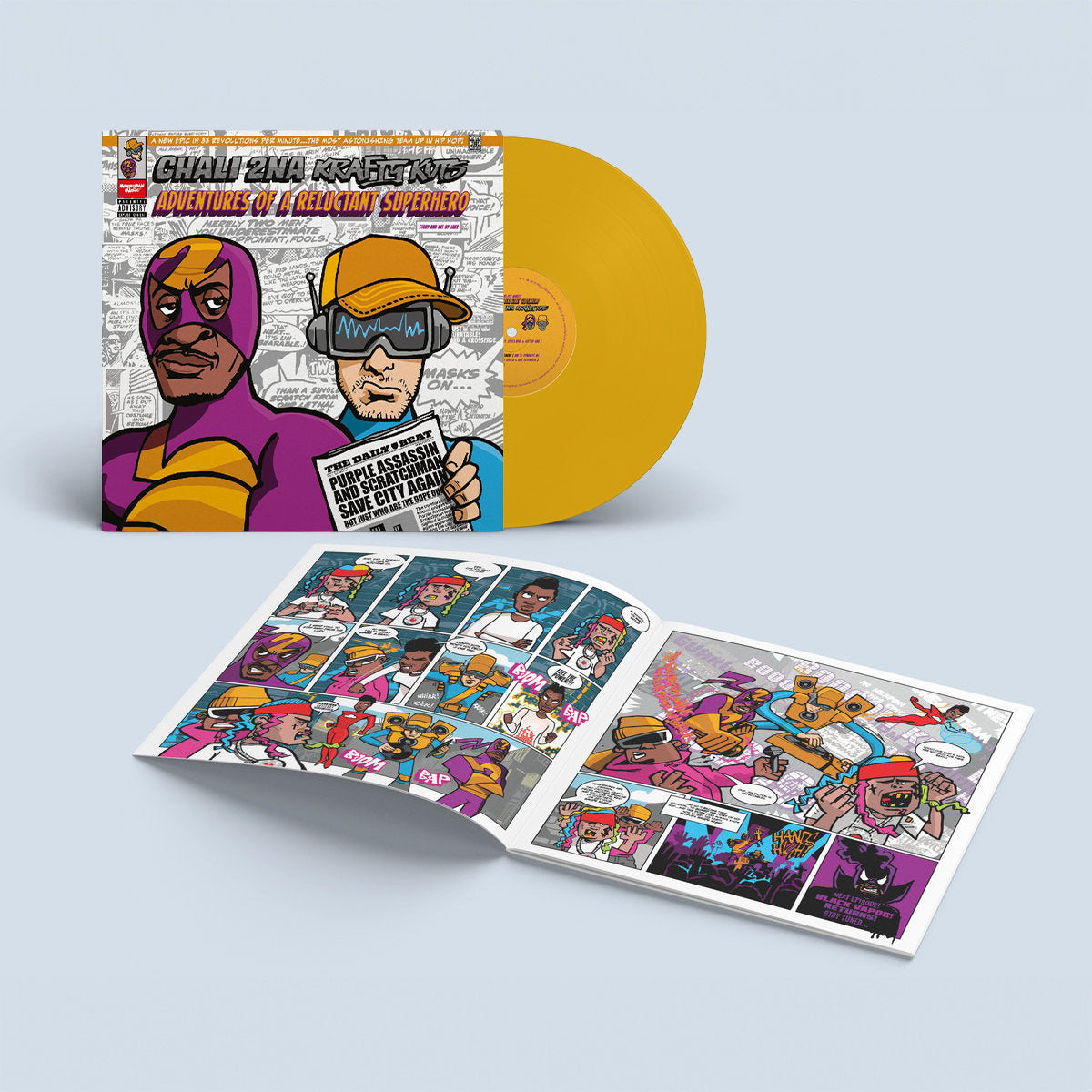 Chali 2NA, Krafty Kuts – Adventures Of A Reluctant Superhero - LP - Yellow Colour