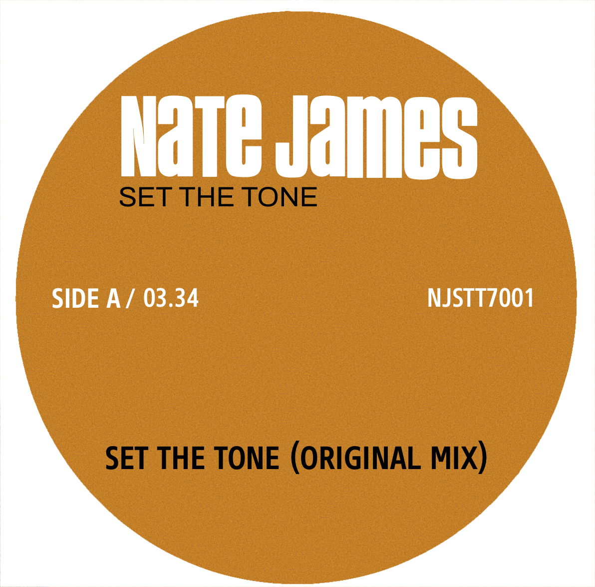 Pre Order - Nate James - SET THE TONE ORIGINAL / JIM SHARP REMIX - 7"