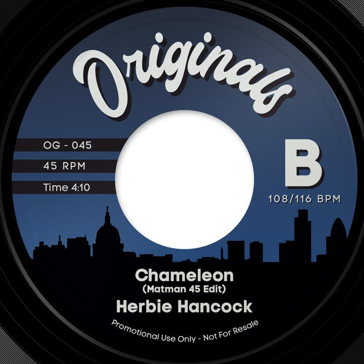 Pre Order - Originals 45's - OG045 - Open Your Eyes / Chameleon - (Matman 45 Edit) - 7"
