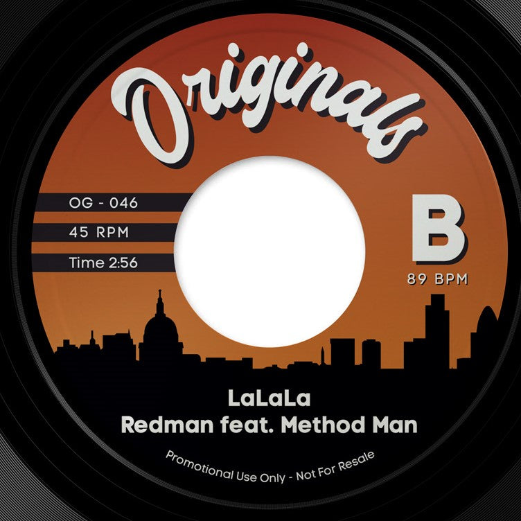 Pre Order - Originals 45's - OG046 - Bang Bang - Jim Sharp Edit / Redman feat. Method Man - LaLaLa - 7"
