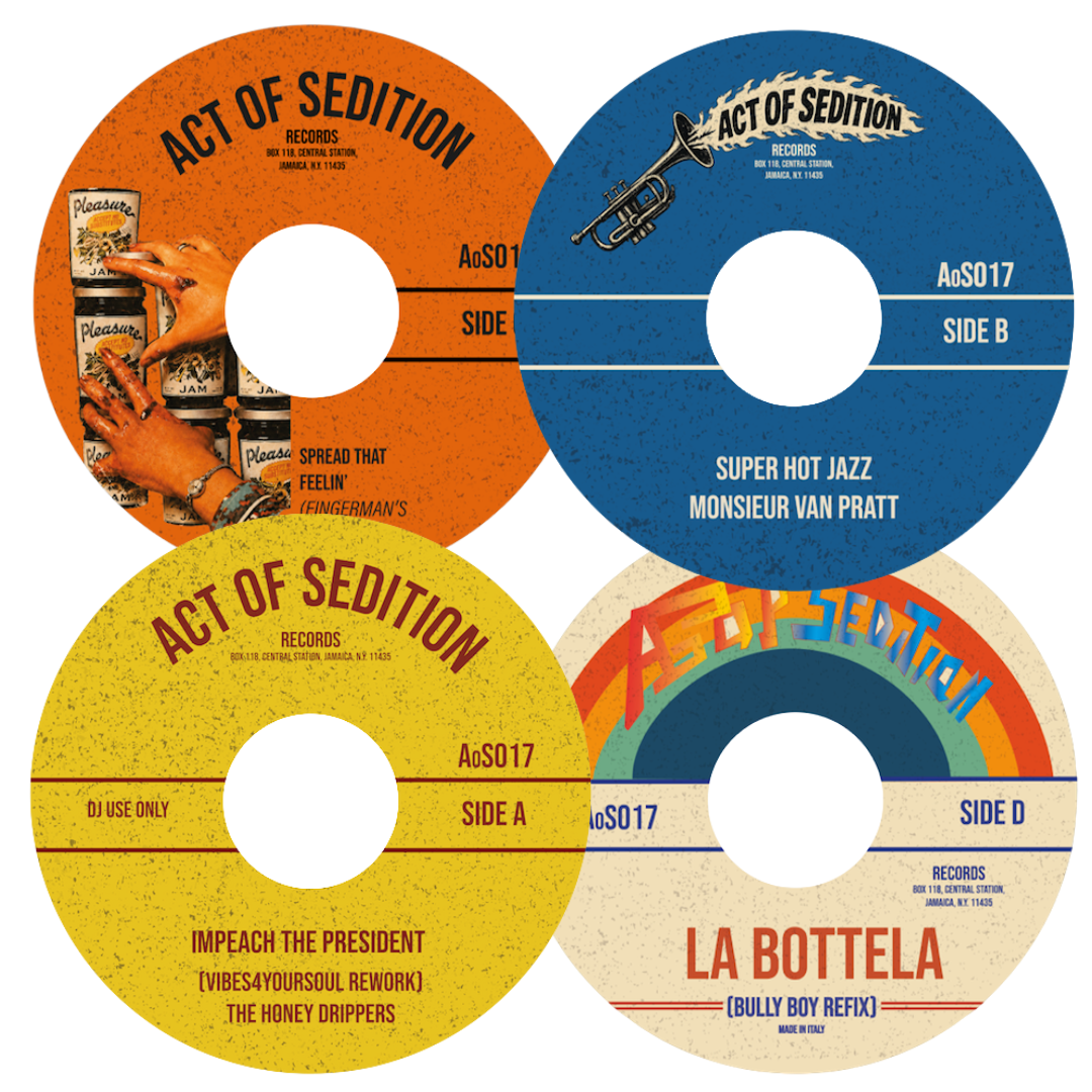 Pre Order - Act of Sedition - Aos017 - Jazz Funk Edits - 2 x 7" Set