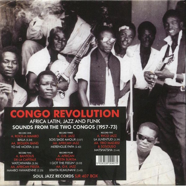 VA ‎– Congo Revolution : African Latin, Jazz And Funk Sounds From The Two Congos (1957-73) - 5 x 7inch Boxset