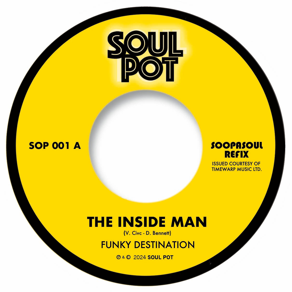 Pre Order -  FUNKY DESTINATION - THE INSIDE MAN - PART 1 / 3 - SOOPASOUL REFIX - 7"