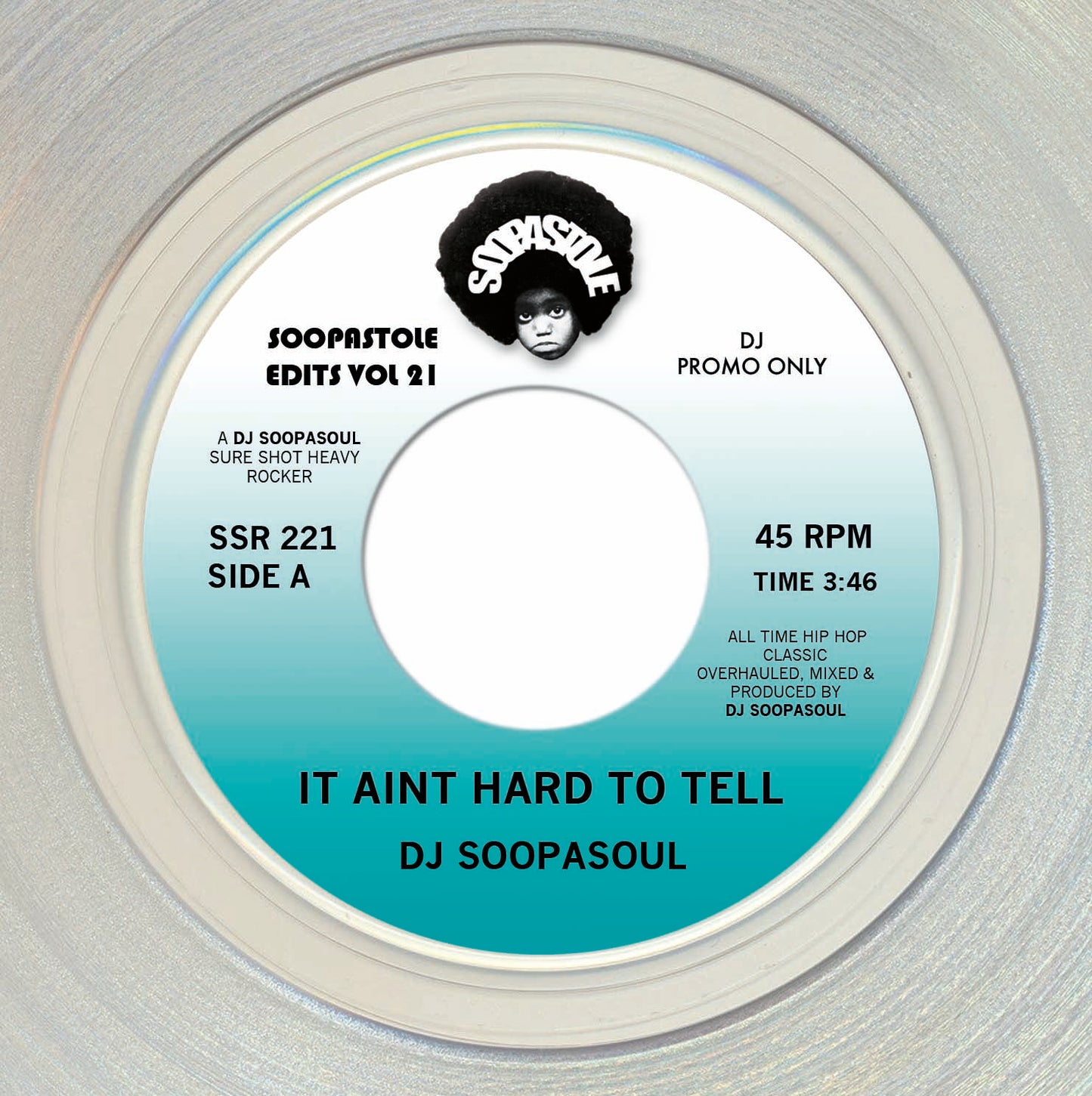 Pre Order - DJ SOOPASOUL - IT AINT HARD TO TELL - MIX 1 /2 - 7" - Last 1