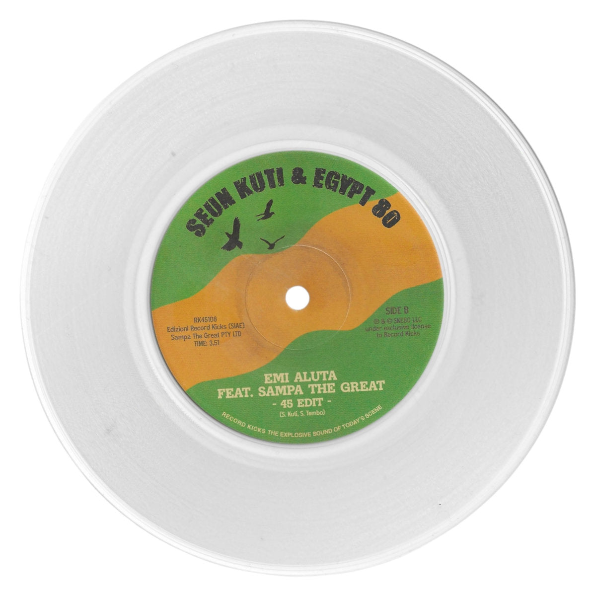 Seun Kuti & Sampa The Great - Emi Aluta (Zamrock Remix) - 7" CLEAR - Last 3