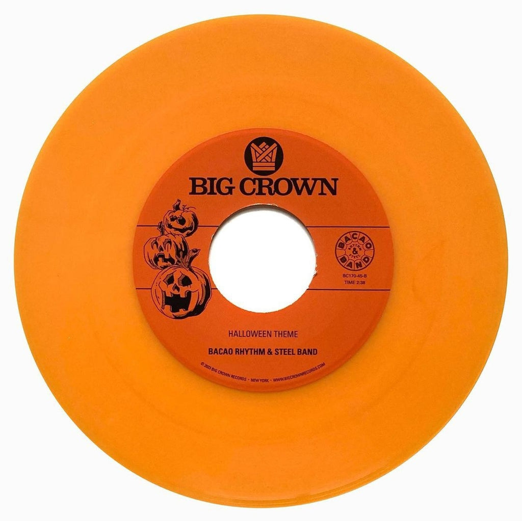 Bacao Rhythm & Steel Band - Stranger Things Theme b/w Halloween Theme - Orange Colour 7" Last 1