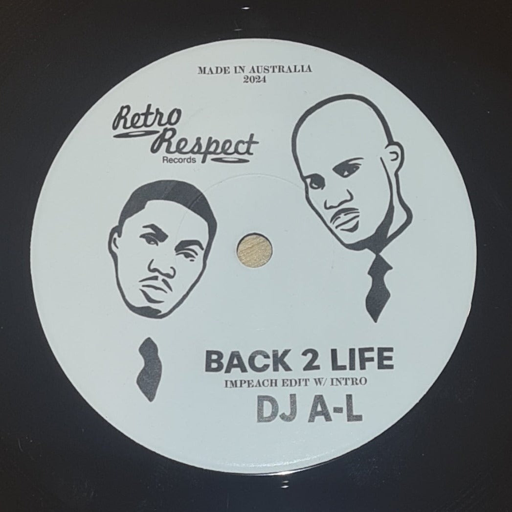 DJ A-L - Back 2 Life - edits / Devil's Pie - Retro respect - 7"