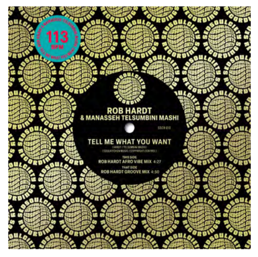 Pre Order - ROB HARDT & MANASSEH TELSUMBINI MASHI- TELL ME WHAT YOU WANT - 7"