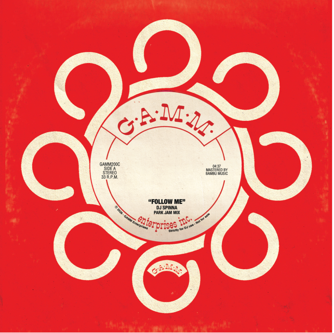 Pre Order - DJ SPINNA -  FOLLOW ME - Single - 7"