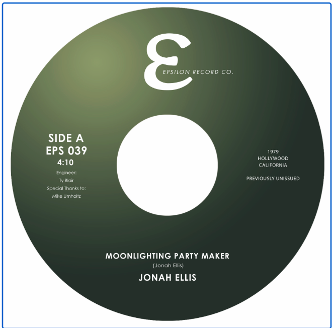 Pre Order - JONAH ELLIS -  MOONLIGHTING PARTY MAKER / CANDY STORE - 7"