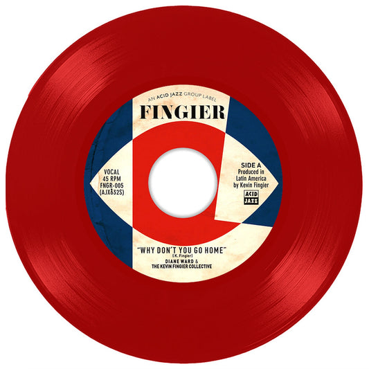 Pre Order - The Kevin Fingier Collective - ‘Why Don’t You Go Home feat. Diane Ward’ - RED COLOUR -7" Last 3