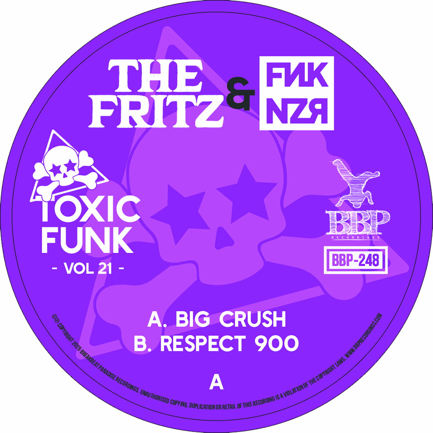 Pre Order - Toxic Funk Vol. 21 The Fritz & Funkanizer Breakbeat Paradise - 7" - Last 5