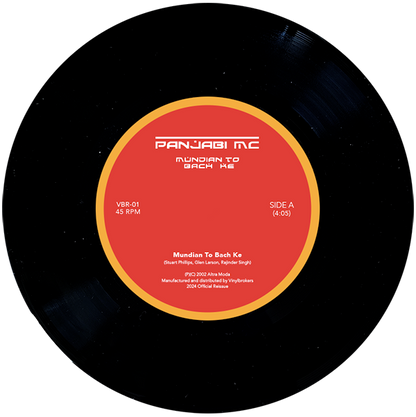 Pre Order - PANJABI MC - Mundian To Bach Ke / BEWARE OF THE BOYZ feat. JAY-Z  - 7" Last 1