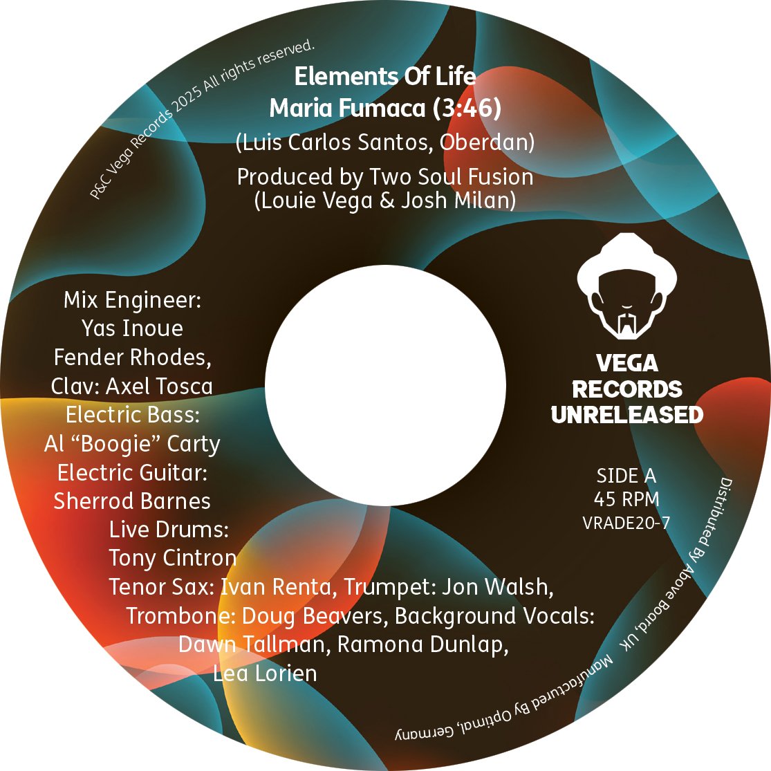 Pre Order - Elements of Life - Maria Fumaca / Giant Steps (Tito Puente Tribute) Vega Records - 7"
