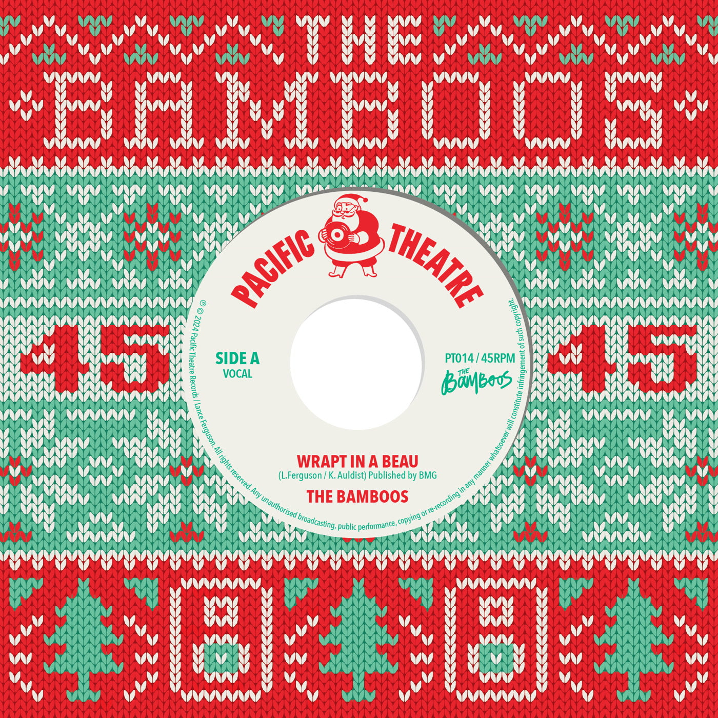 The Bamboos - Wrapt In A Beau - Pacific Theatre  -  7" Last 2